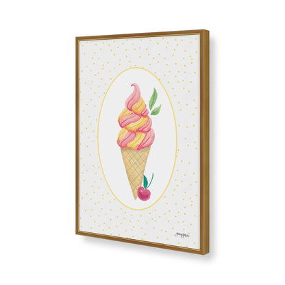 [Color:Polished Gold], Picture of art in a Polished Gold frame of the corner