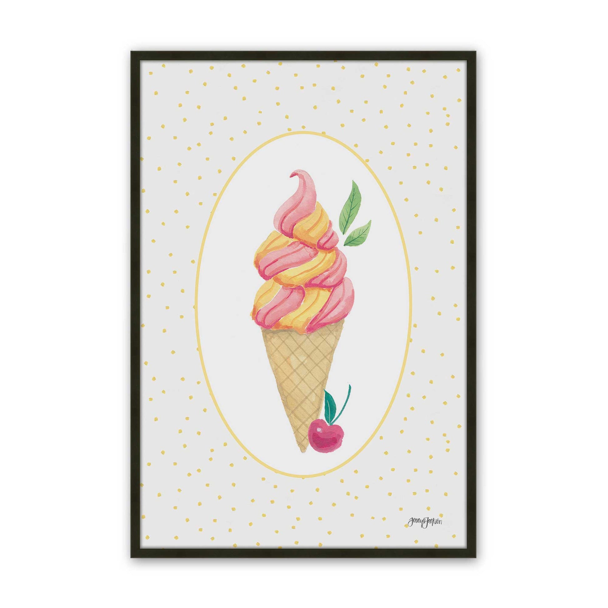 [Color:Satin Black], Picture of art in a Satin Black frame