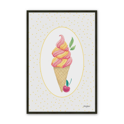 [Color:Satin Black], Picture of art in a Satin Black frame