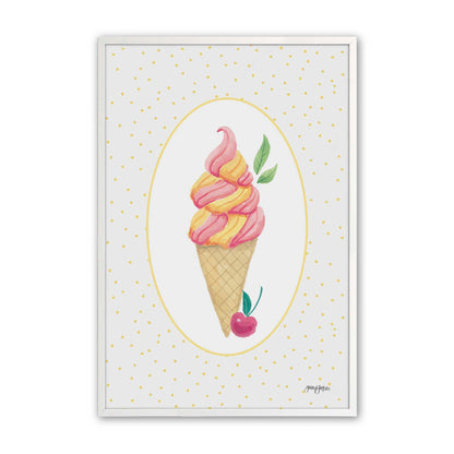 [Color:Opaque White], Picture of art in a Opaque White frame