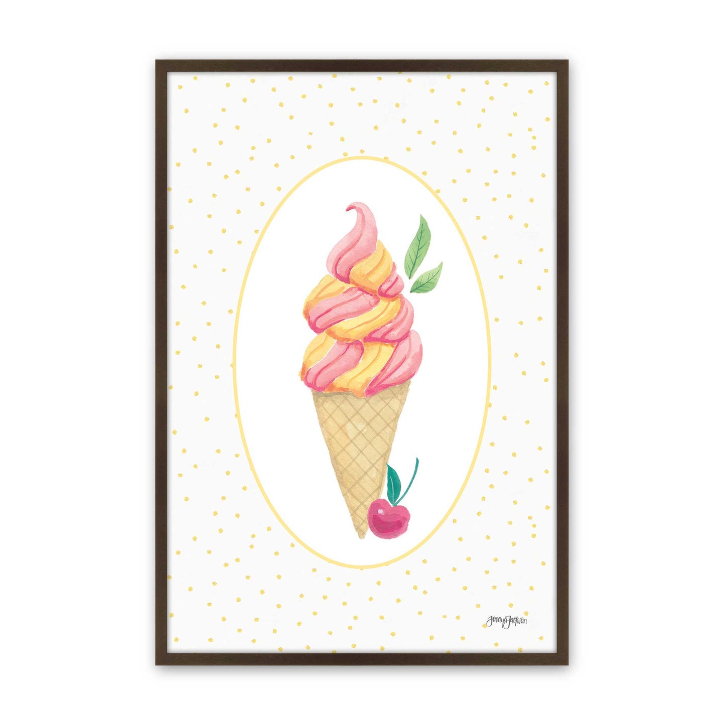 [Color:Belvinder Brown], Picture of art in a Belvinder Brown frame