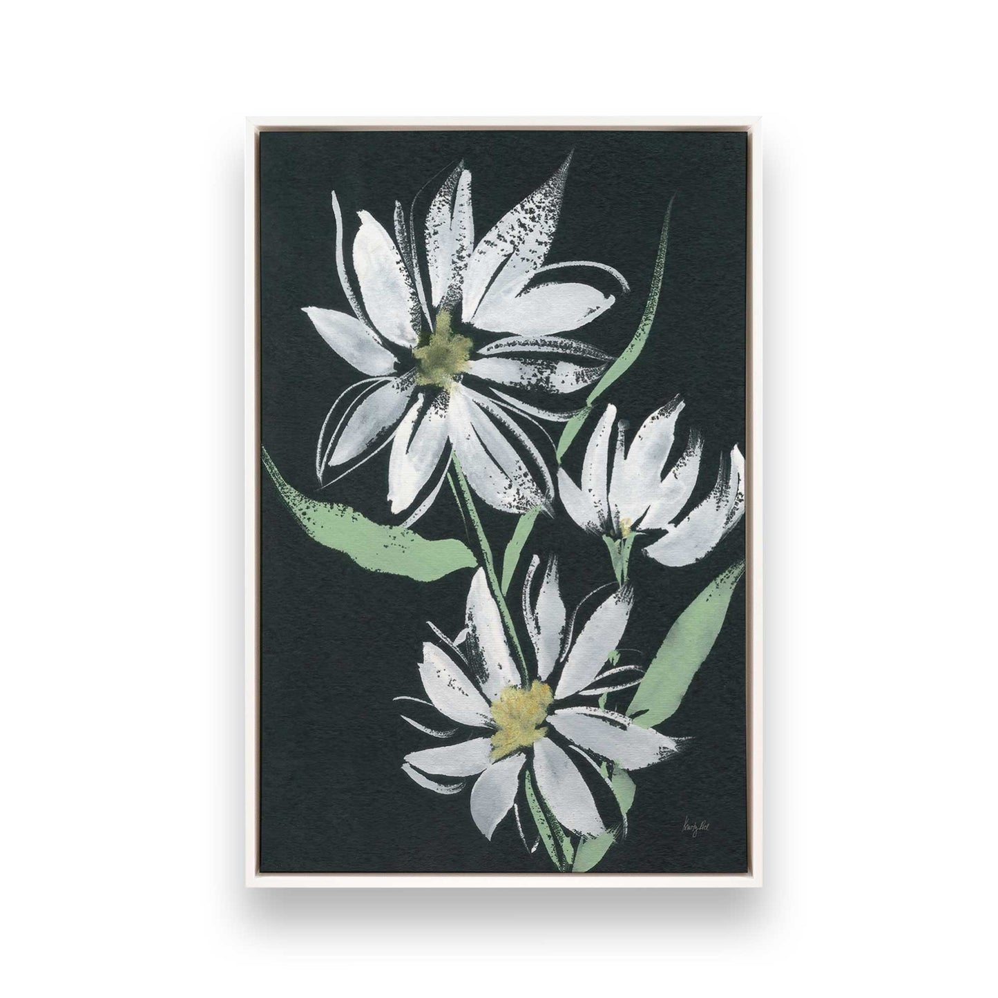 [Color:Opaque White], Picture of art in a White frame