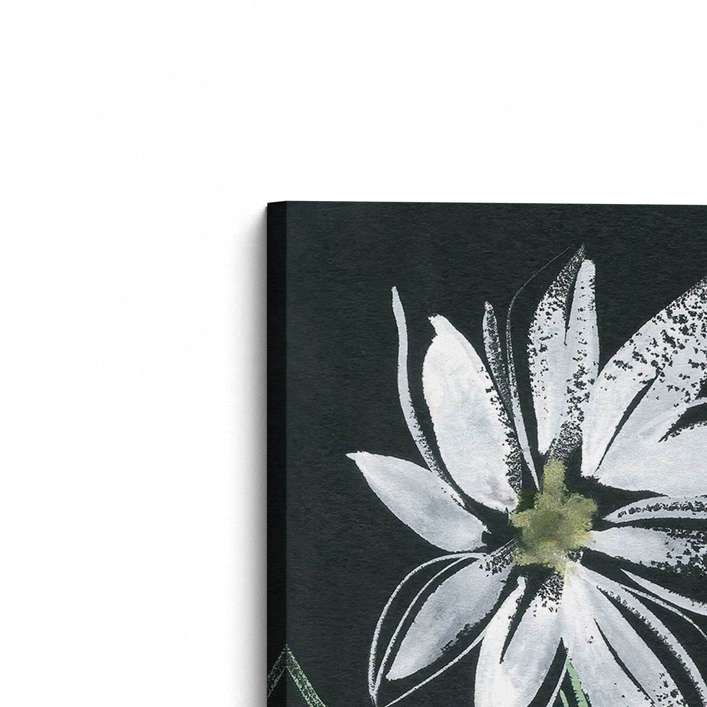 [Color:Stretched Canvas], Picture of the corner of the art