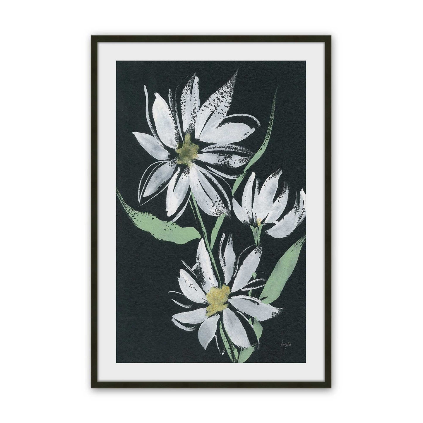 [Color:Satin Black], Picture of art in a Satin Black frame