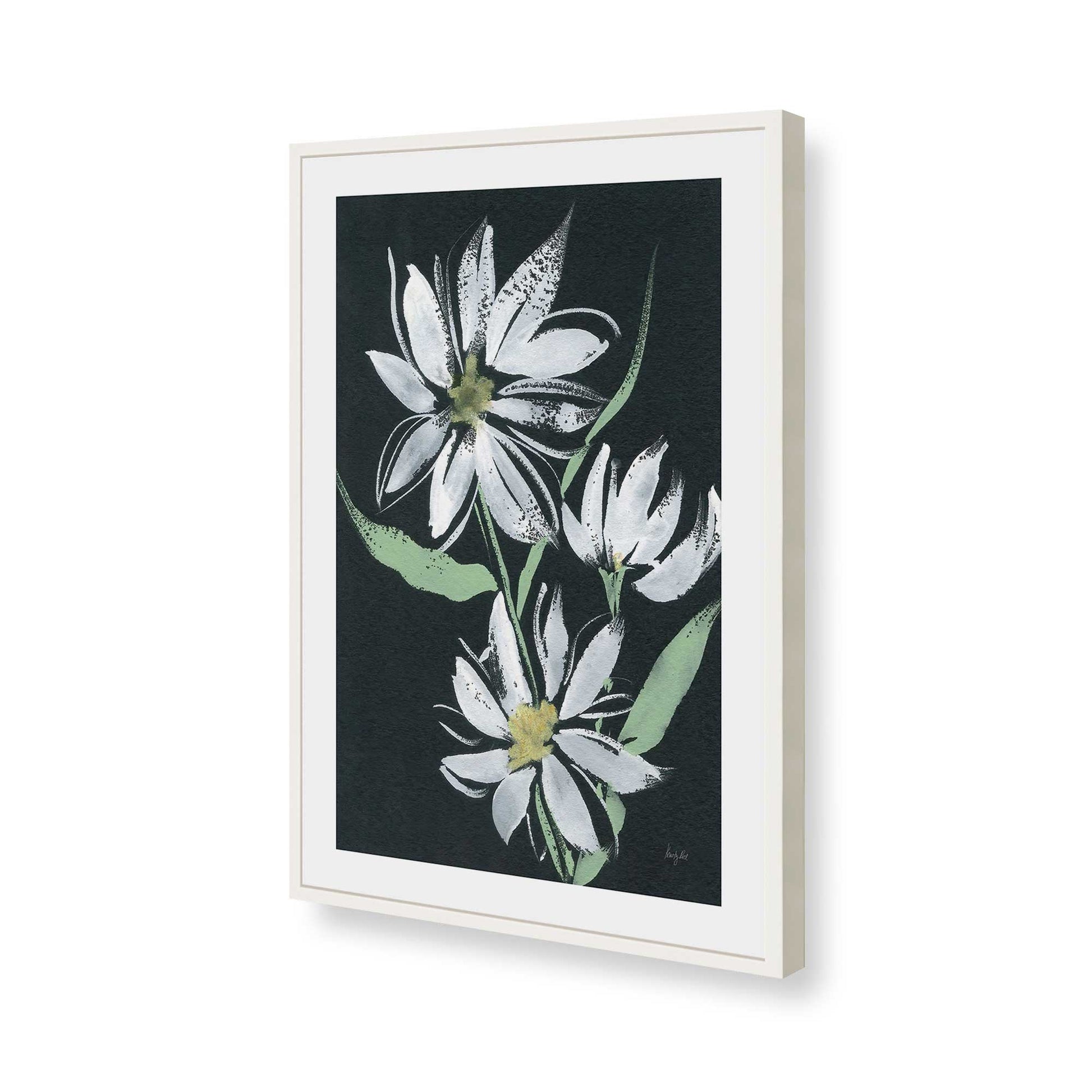 [Color:Opaque White], Picture of art in a Opaque White frame of the corner