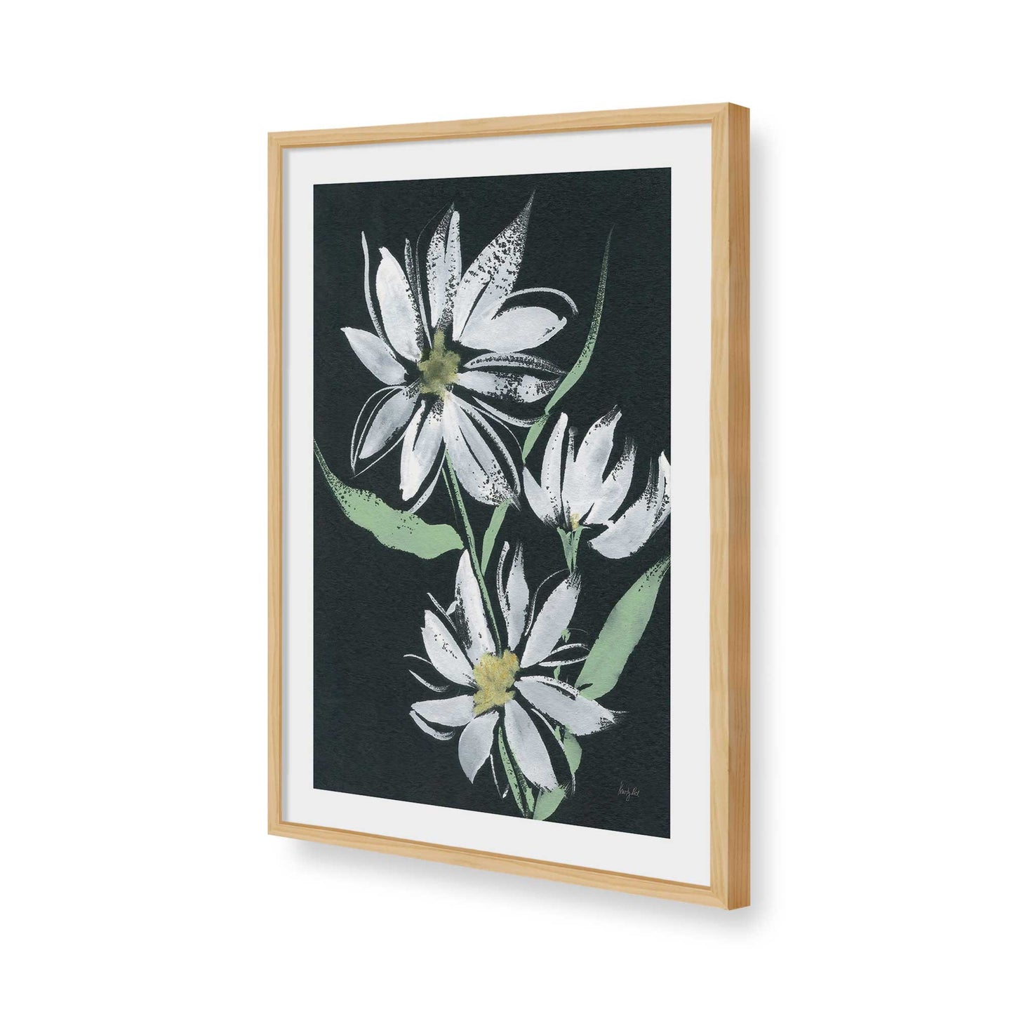 [Color:American Maple], Picture of art in a American Maple frame of the corner
