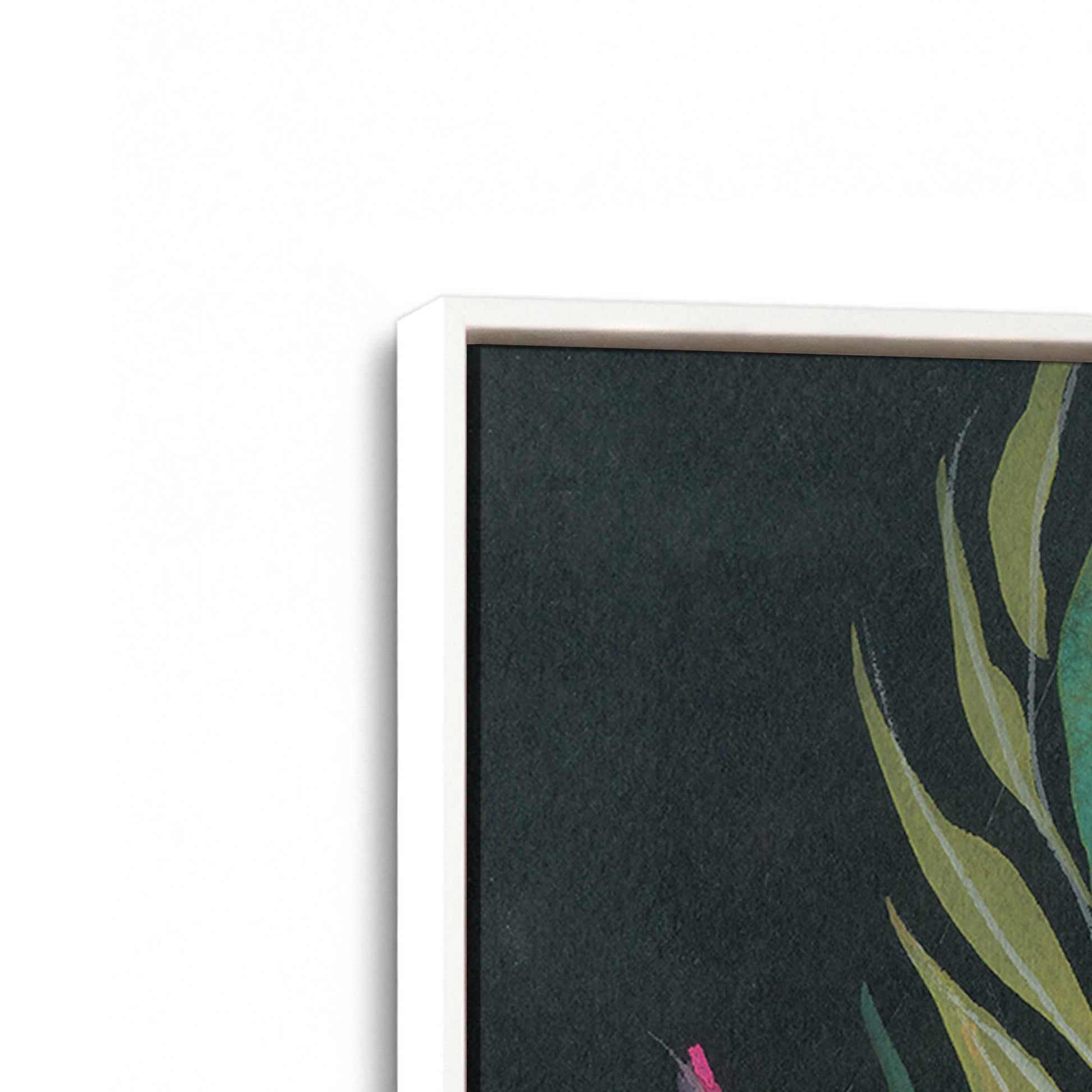 [Color:Opaque White], Picture of art in a White frame at an angle