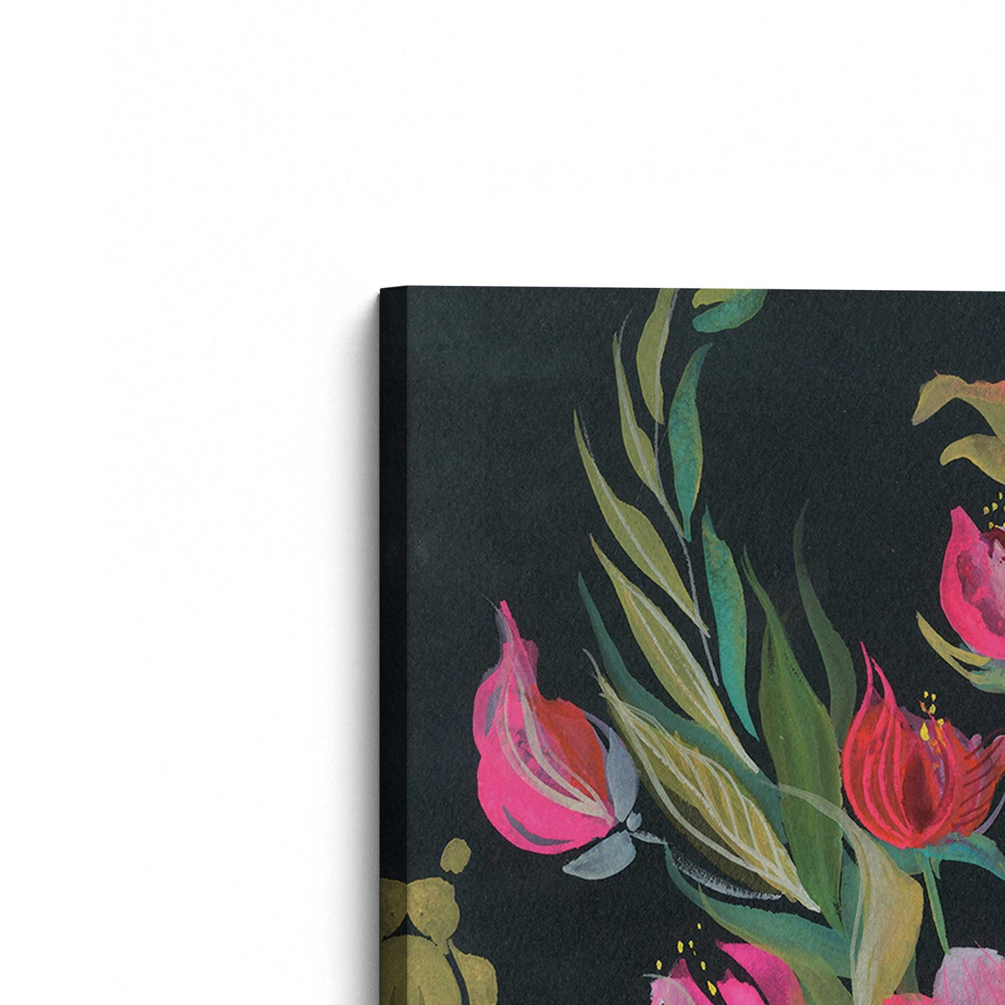 [Color:Stretched Canvas], Picture of the corner of the art