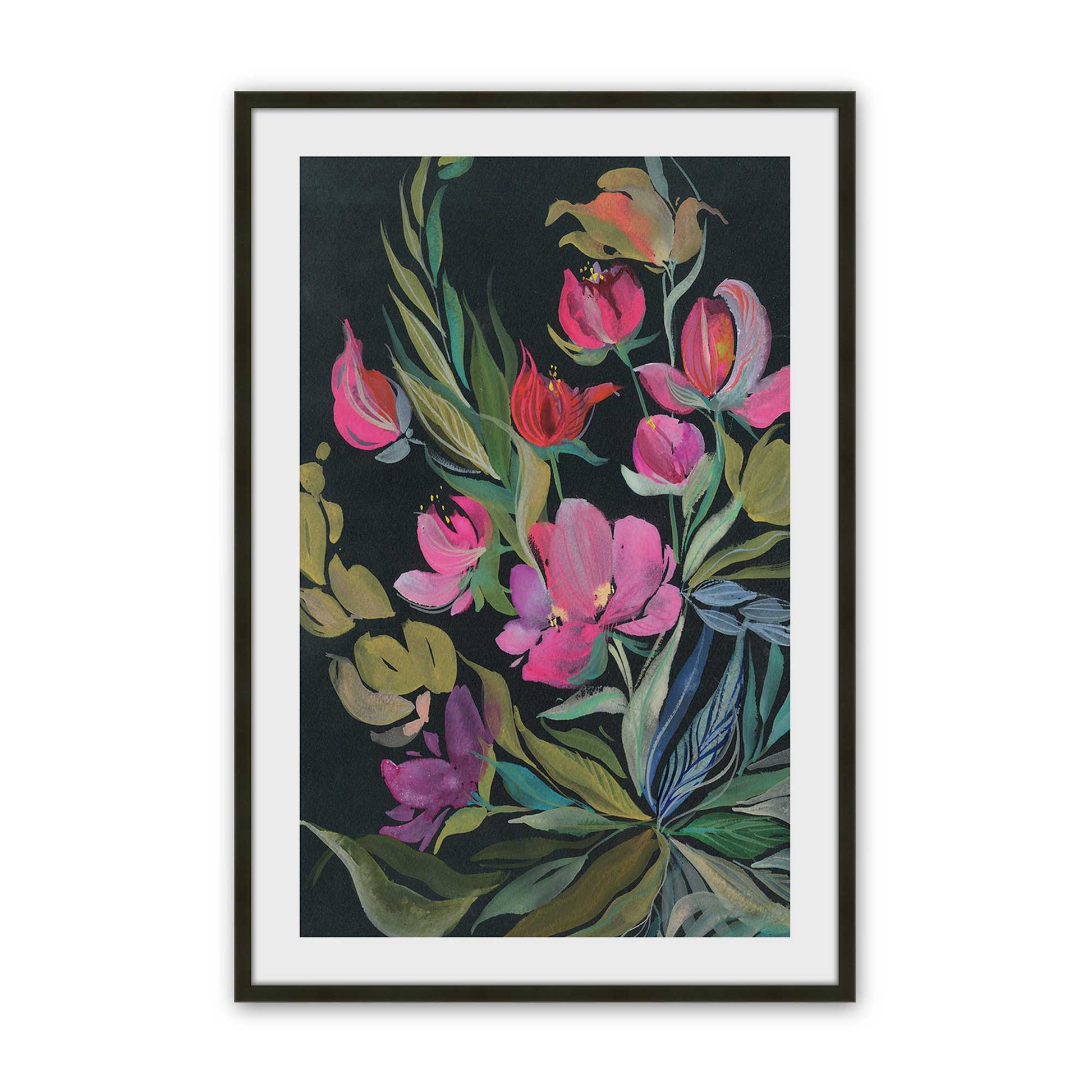 [Color:Satin Black], Picture of art in a Satin Black frame