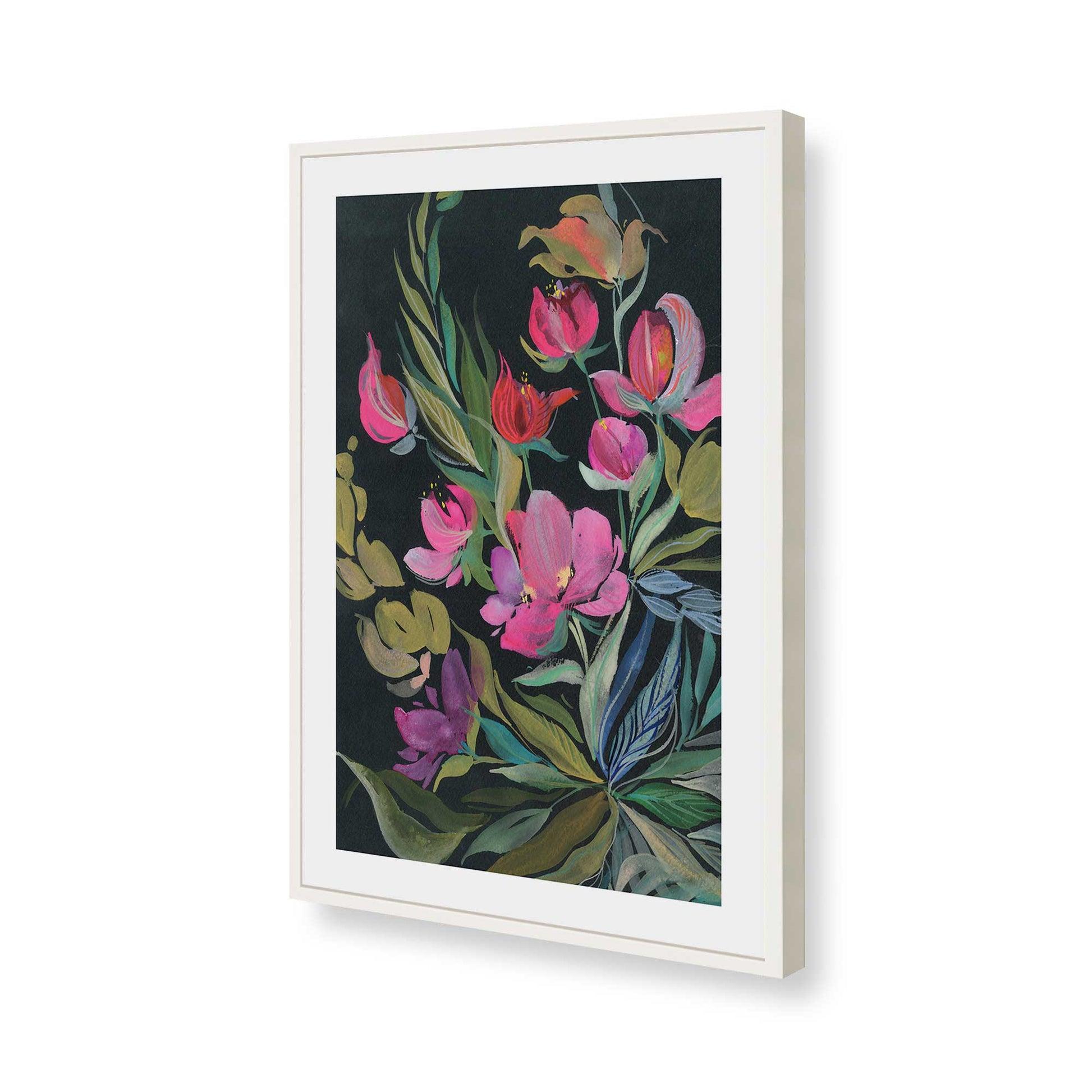 [Color:Opaque White], Picture of art in a Opaque White frame of the corner