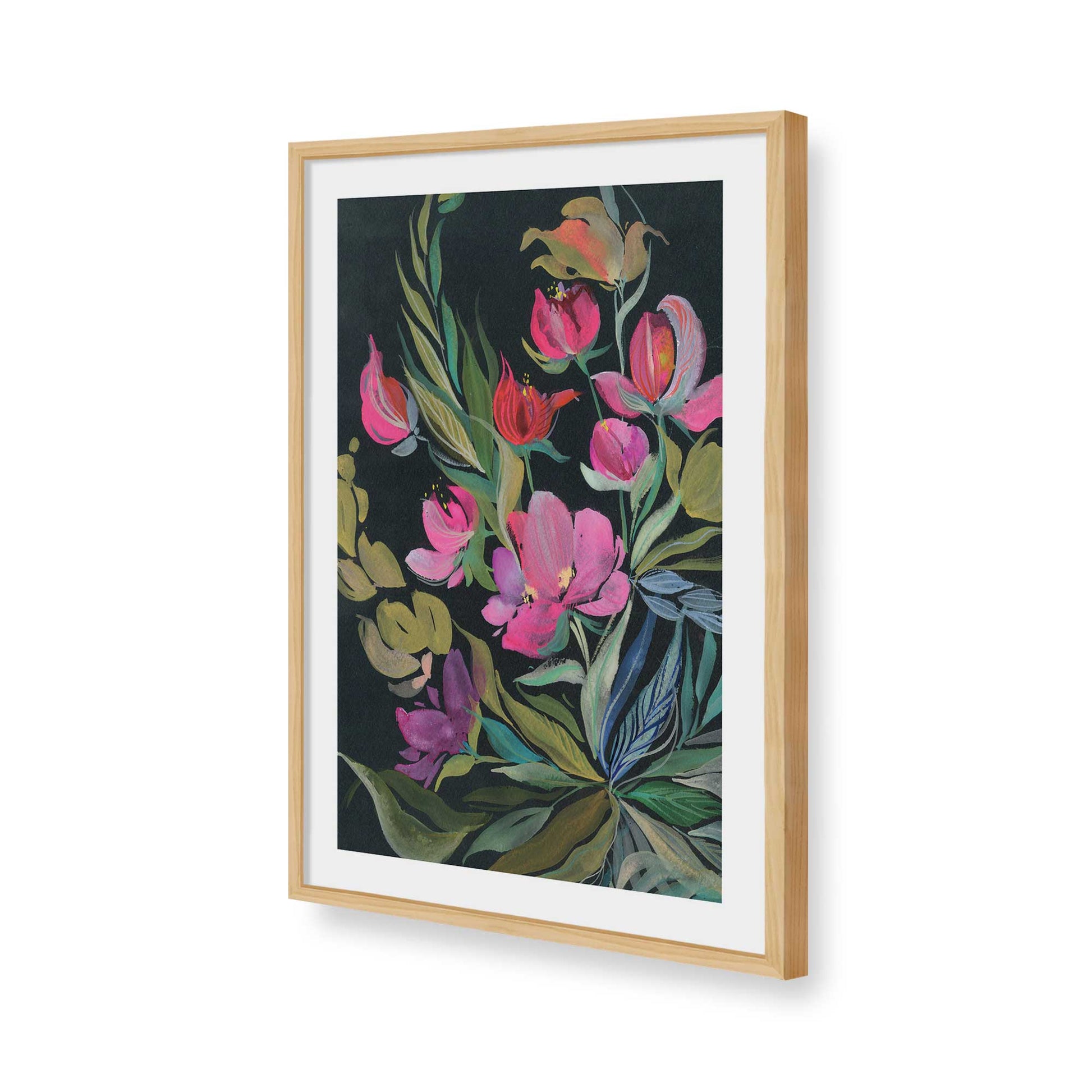 [Color:American Maple], Picture of art in a American Maple frame of the corner