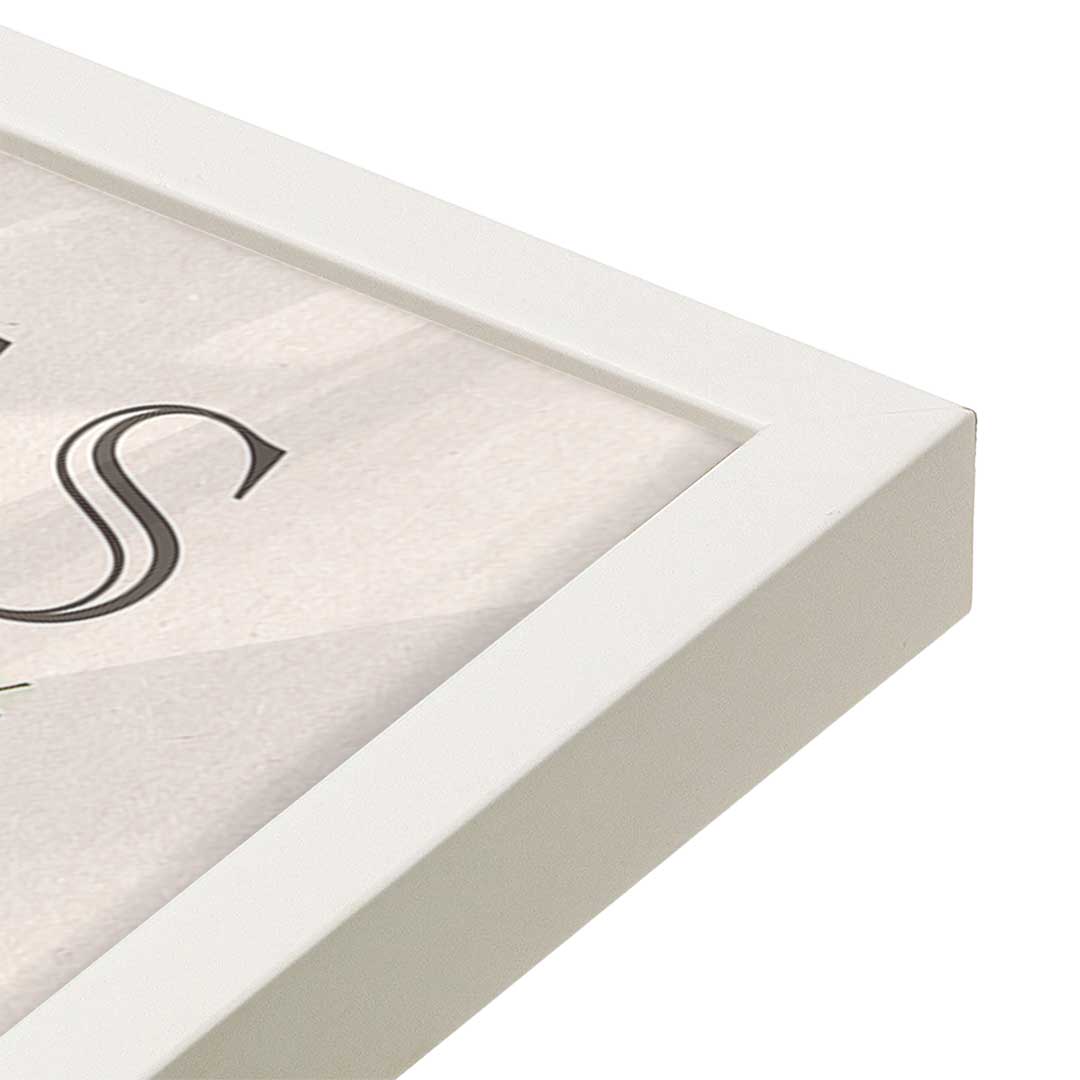 [Color:Opaque White], Picture of art in a Opaque White frame at an angle