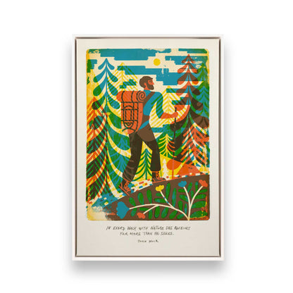 [Color:Opaque White], Picture of art in a White frame