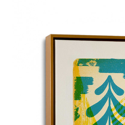 [Color:Polished Gold], Picture of art in a Polished Gold frame at an angle