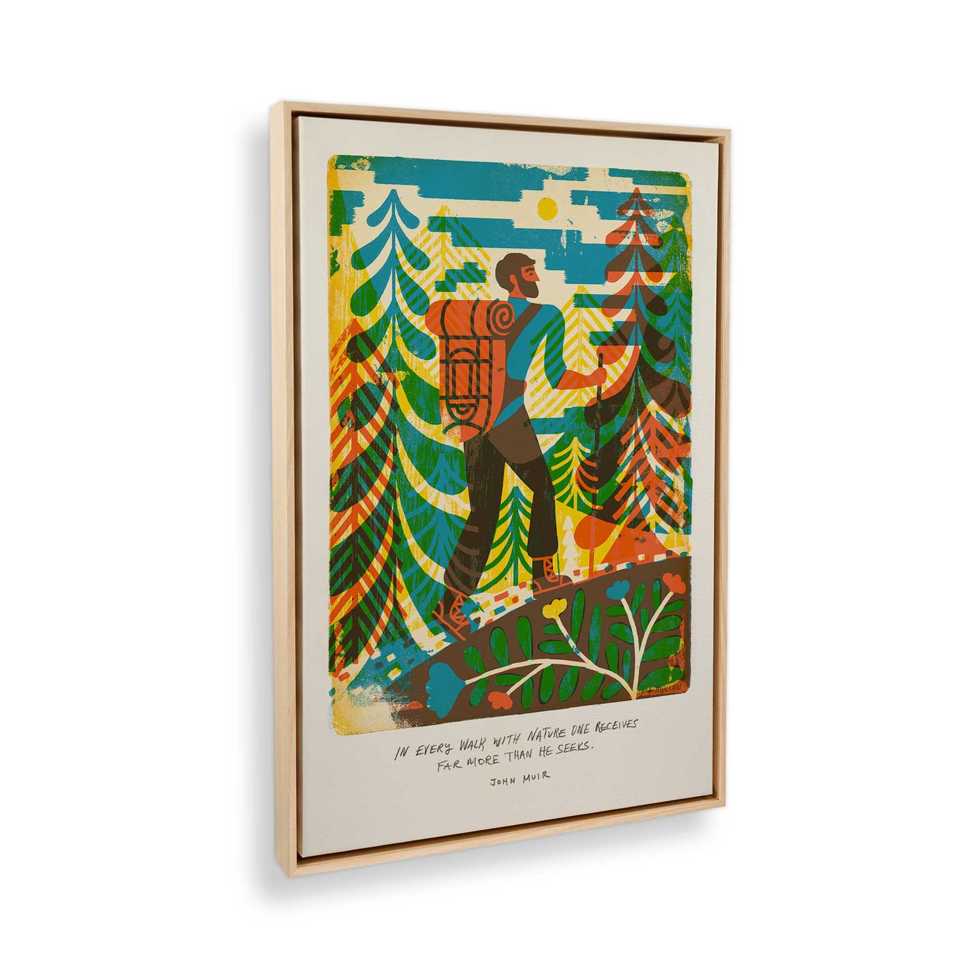 [Color:American Maple], Picture of the corner of the art