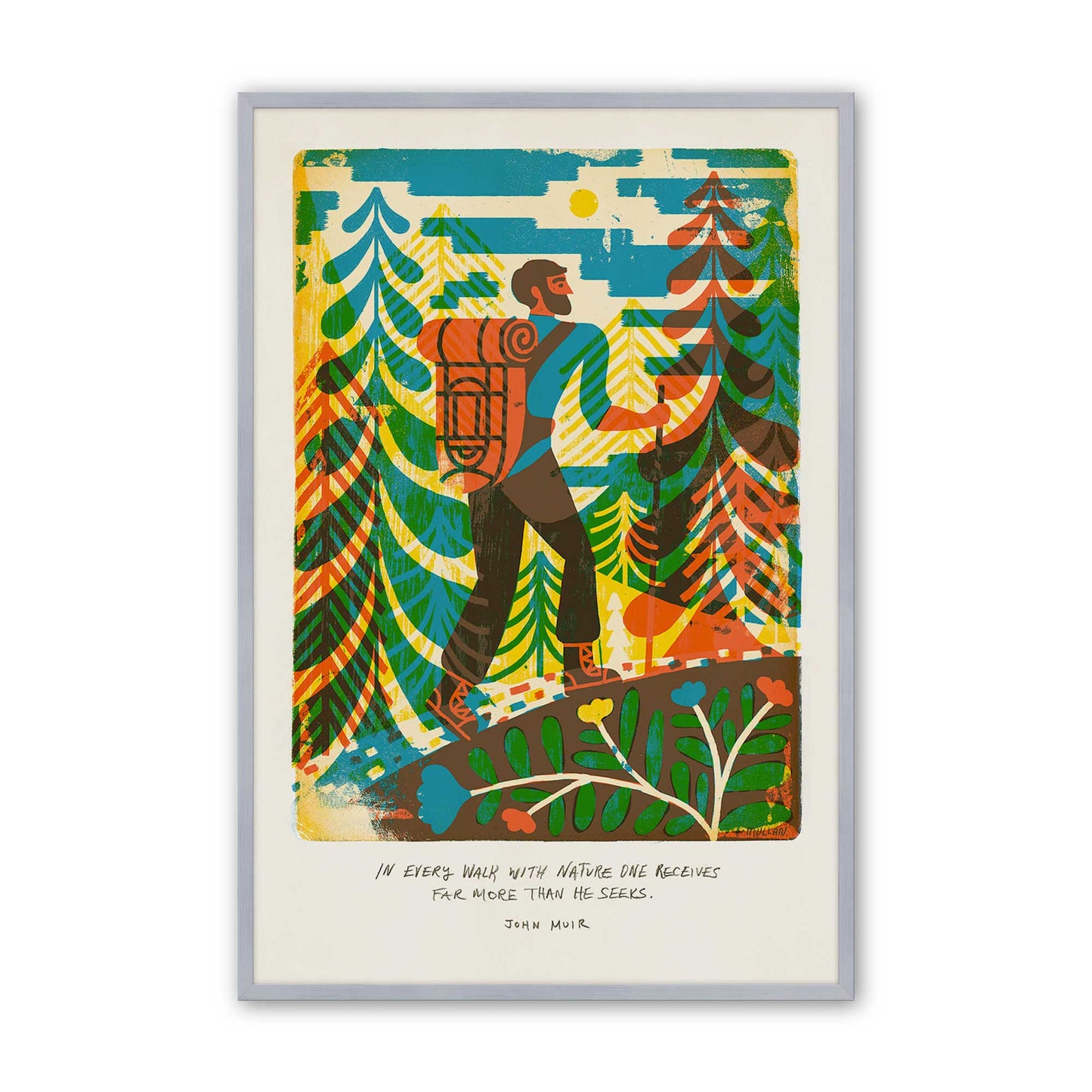 [Color:Polished Chrome], Picture of art in a Polished Chrome frame