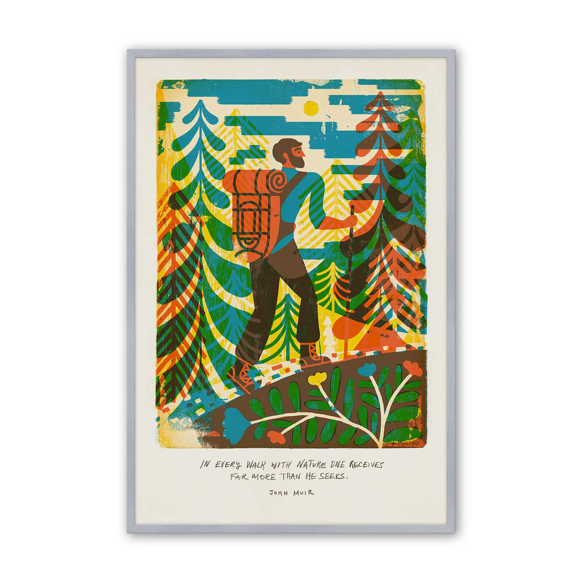 [Color:Polished Chrome], Picture of art in a Polished Chrome frame