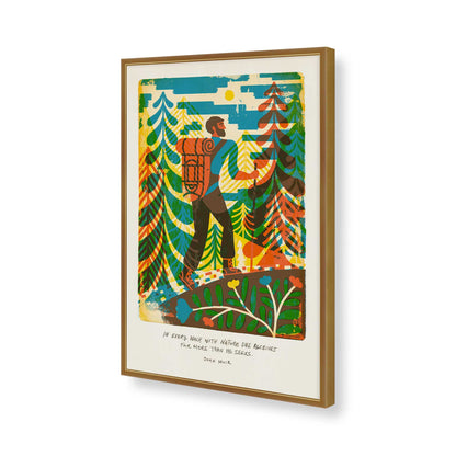 [Color:Polished Gold], Picture of art in a Polished Gold frame of the corner