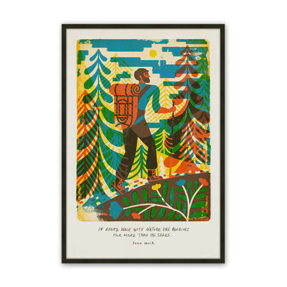 [Color:Satin Black], Picture of art in a Satin Black frame