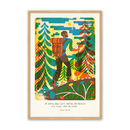 [Color:American Maple], Picture of art in an American Maple frame