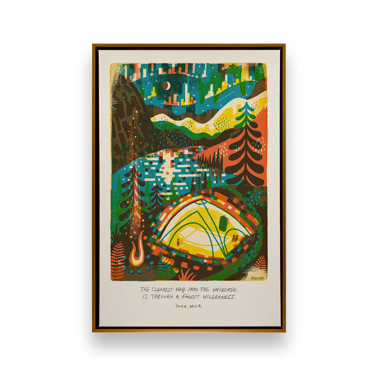 [Color:Polished Gold], Picture of art in a Polished Gold frame