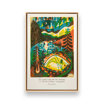 [Color:American Maple], Picture of art in a American Maple frame