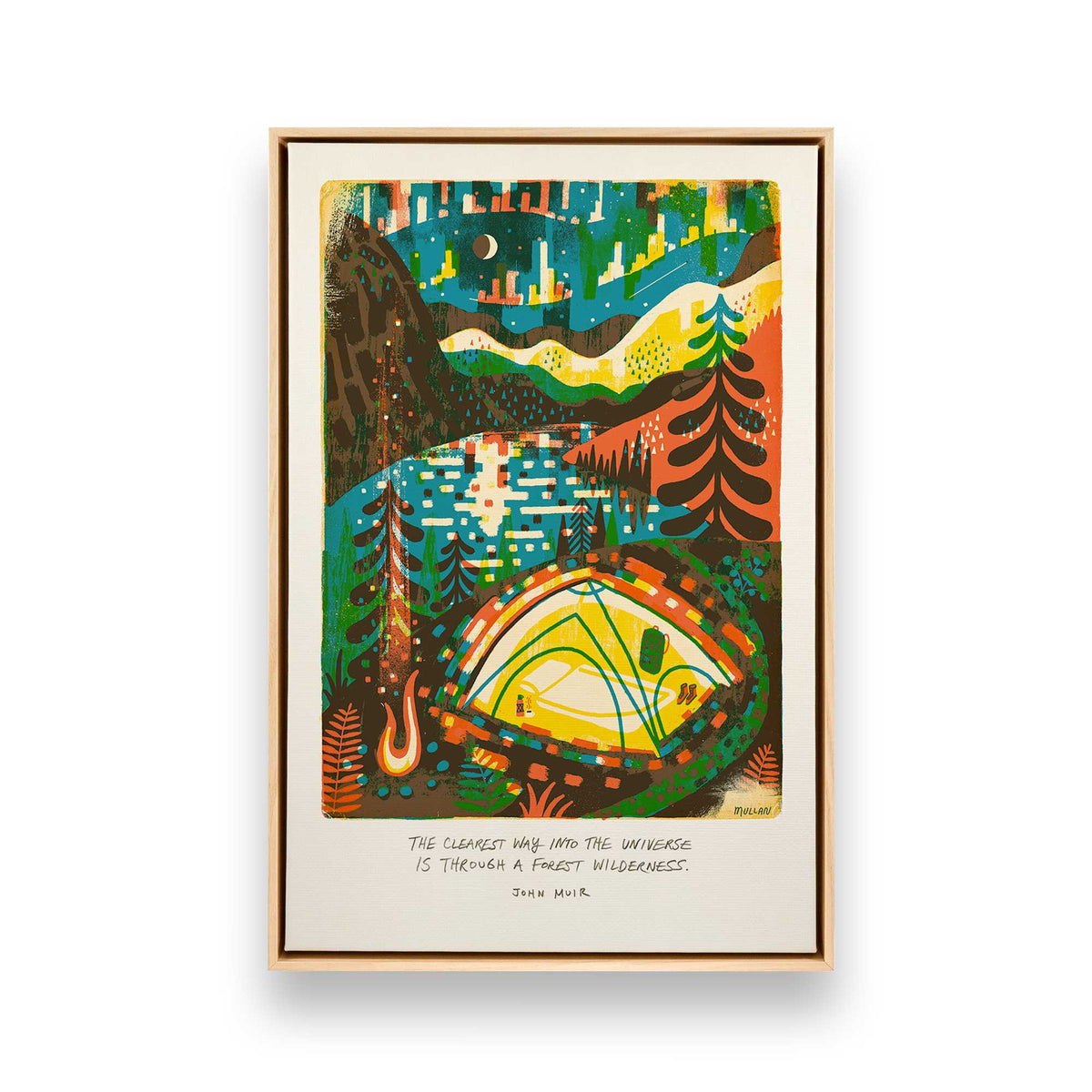 [Color:American Maple], Picture of art in an American Maple frame