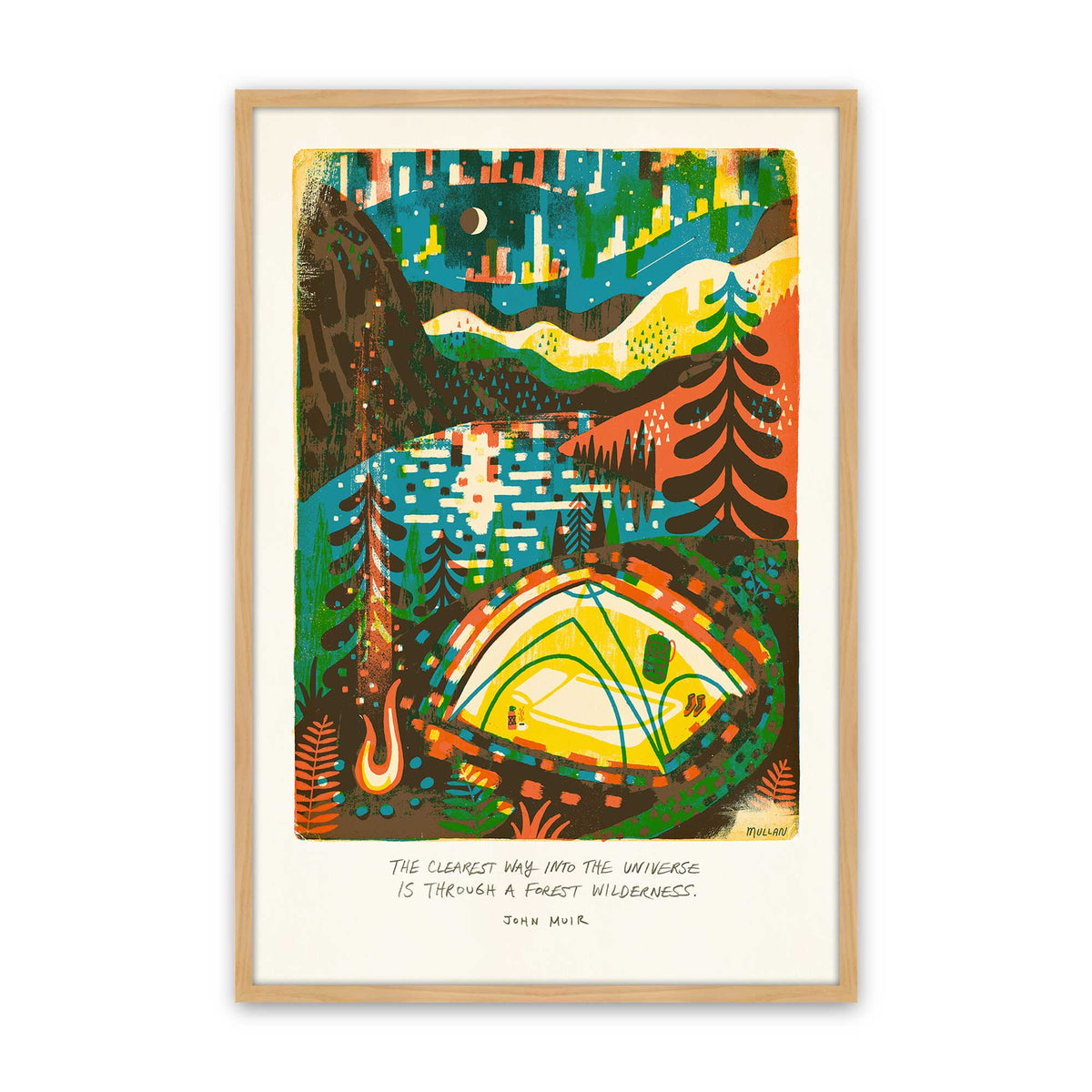[Color:American Maple], Picture of art in an American Maple frame