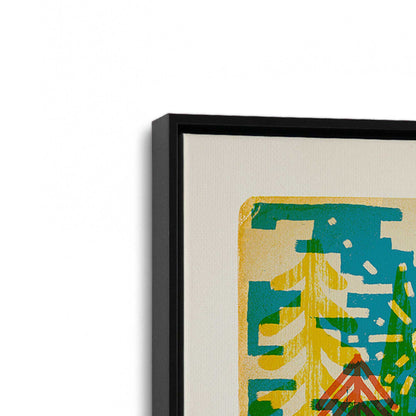 [Color:Satin Black], Picture of art in a Satin Black frame at an angle