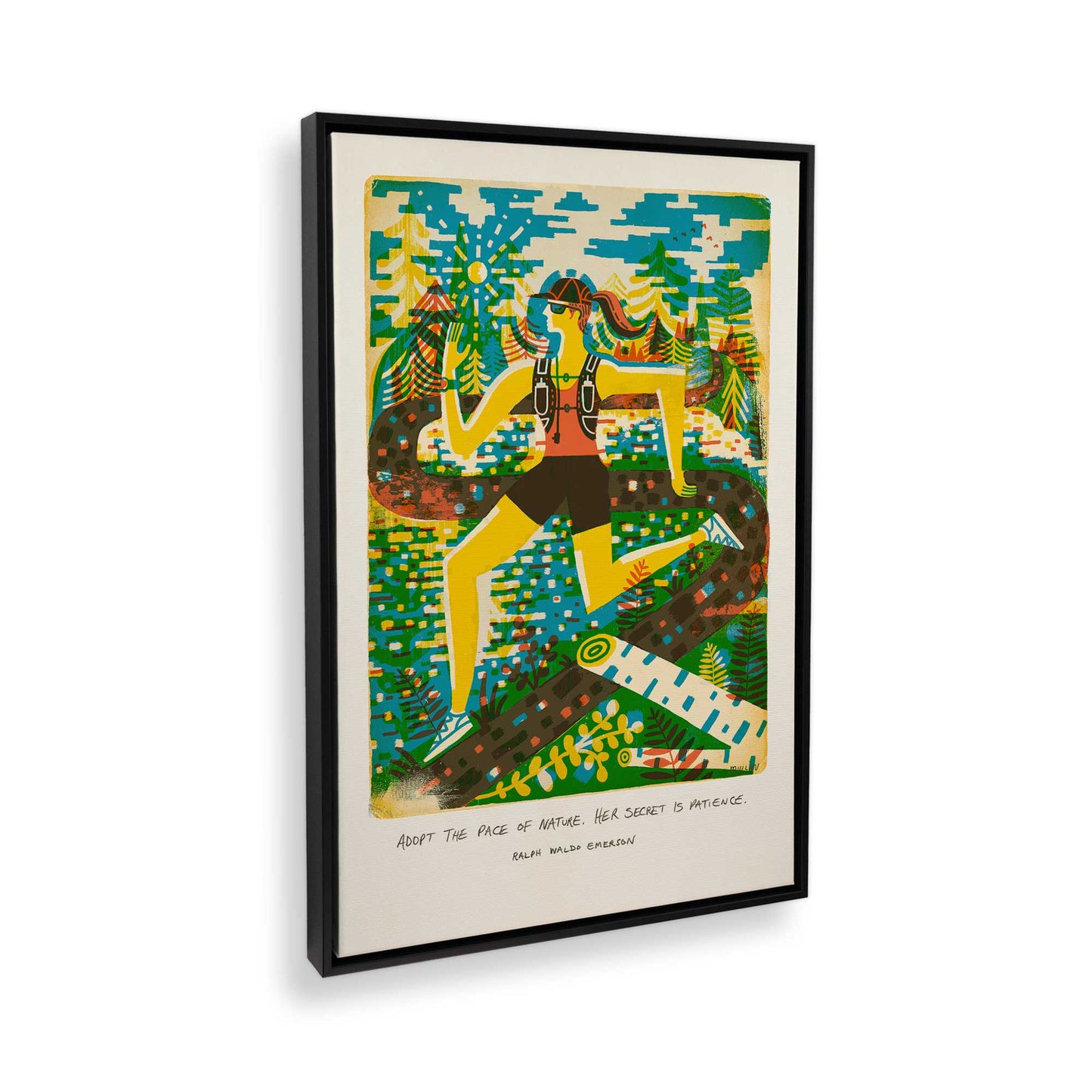 [Color:Satin Black], Picture of the corner of the art