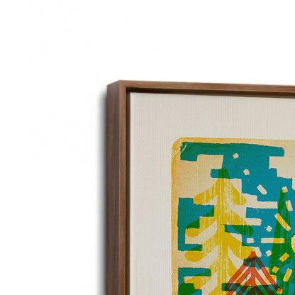 [Color:Walnut], Picture of art in a Walnut frame at an angle