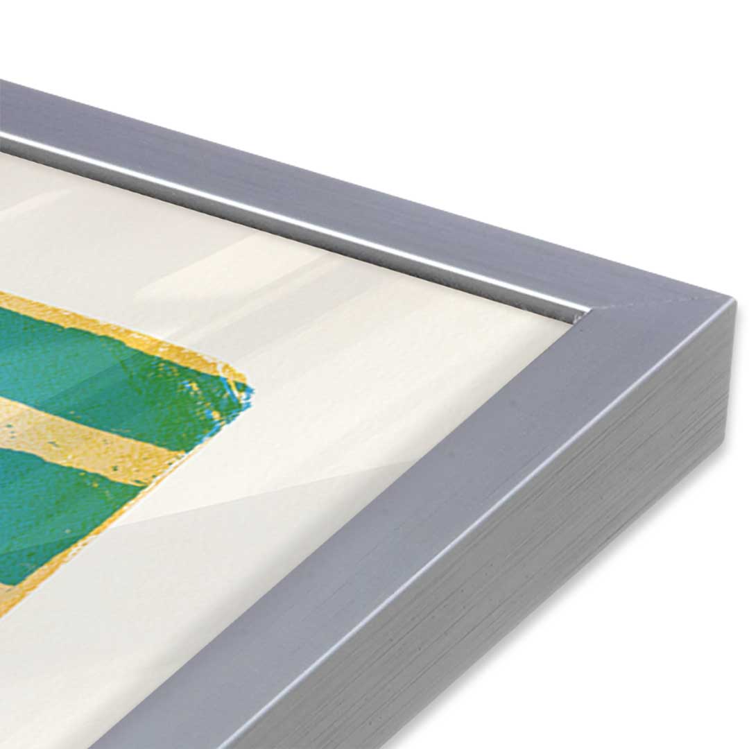 [Color:Polished Chrome], Picture of art in a Polished Chrome frame at an angle