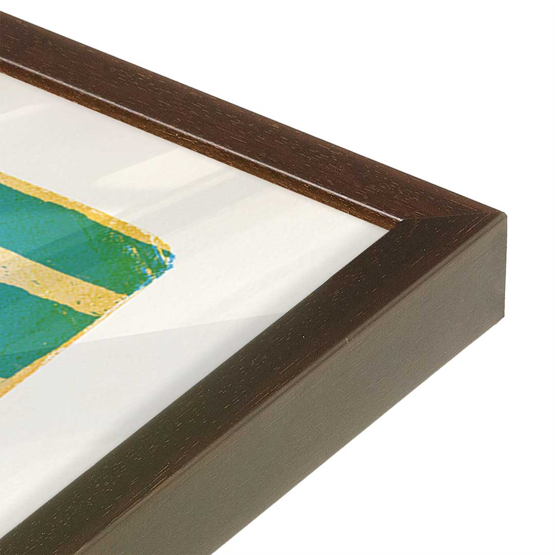 [Color:Belvinder Brown], Picture of art in a Belvinder Brown frame at an angle