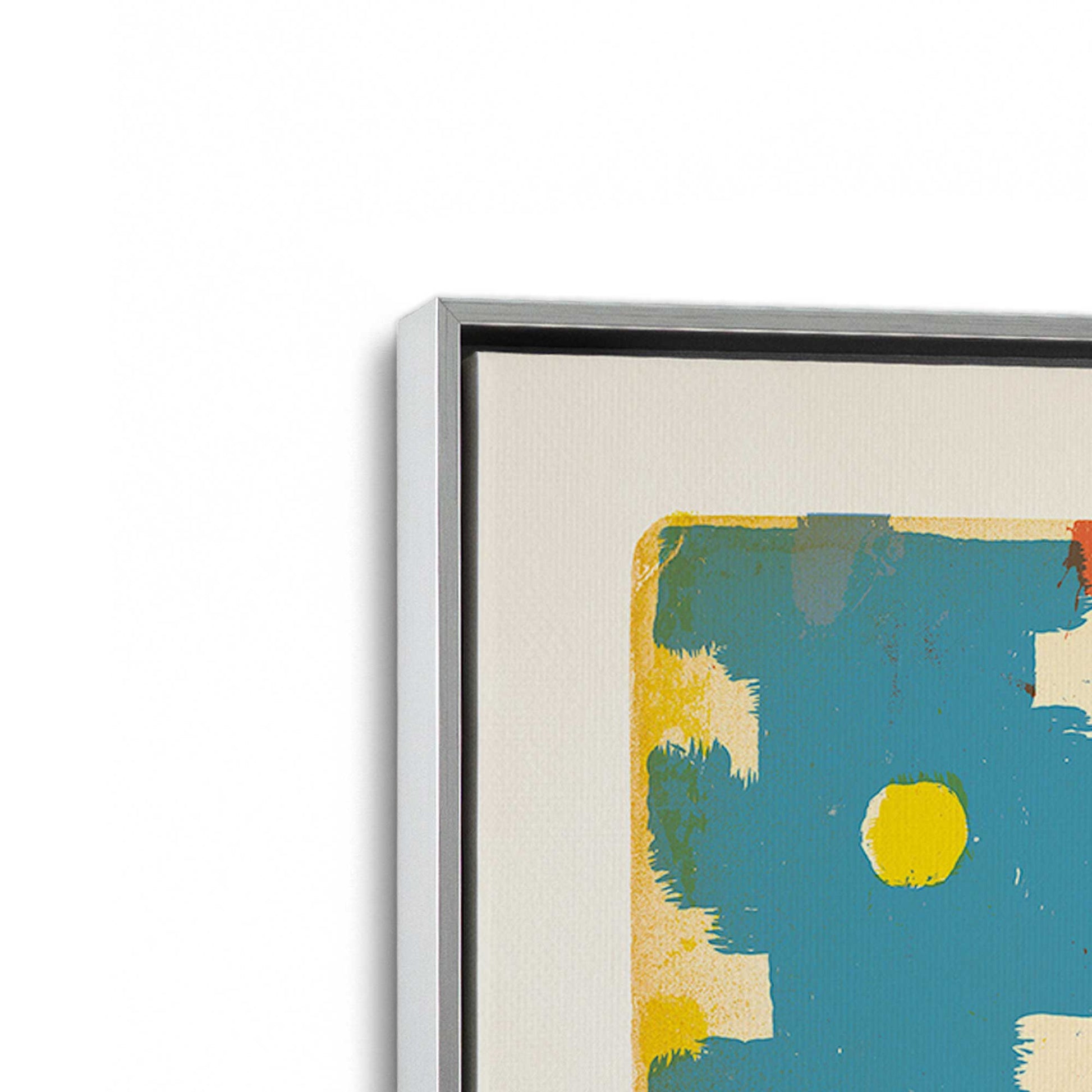 [Color:Polished Chrome], Picture of art in a Polished Chrome frame at an angle
