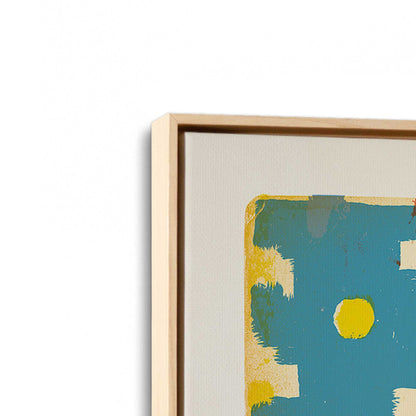 [Color:American Maple], Picture of art in a American Maple frame at an angle