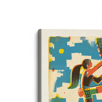 [Color:Stretched Canvas], Picture of the corner of the art
