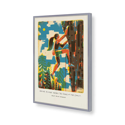 [Color:Polished Chrome], Picture of art in a Polished Chrome frame of the corner