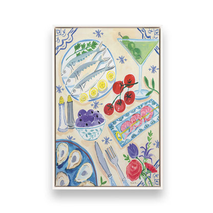 [Color:Opaque White], Picture of art in a White frame