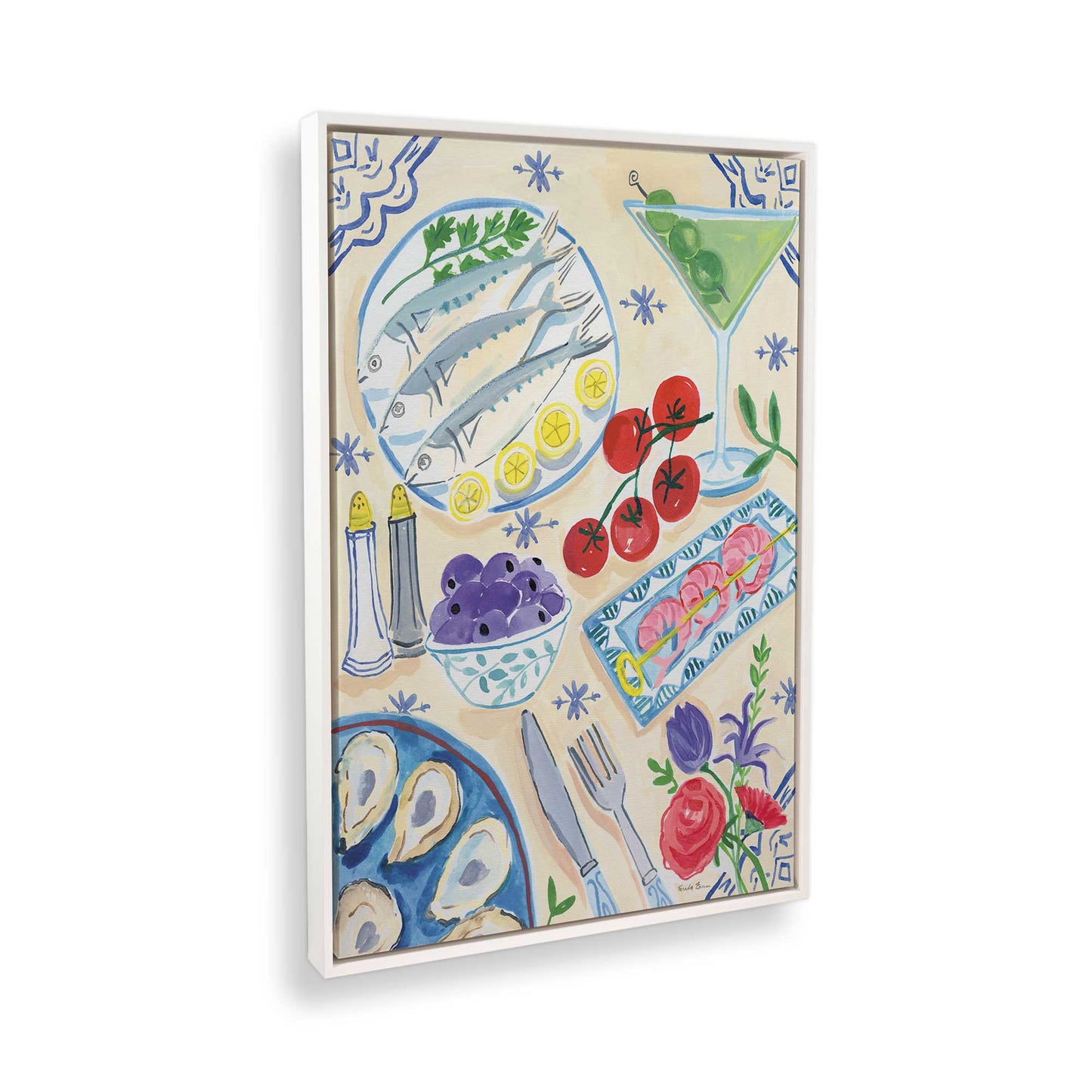 [Color:Opaque White], Picture of the corner of the art