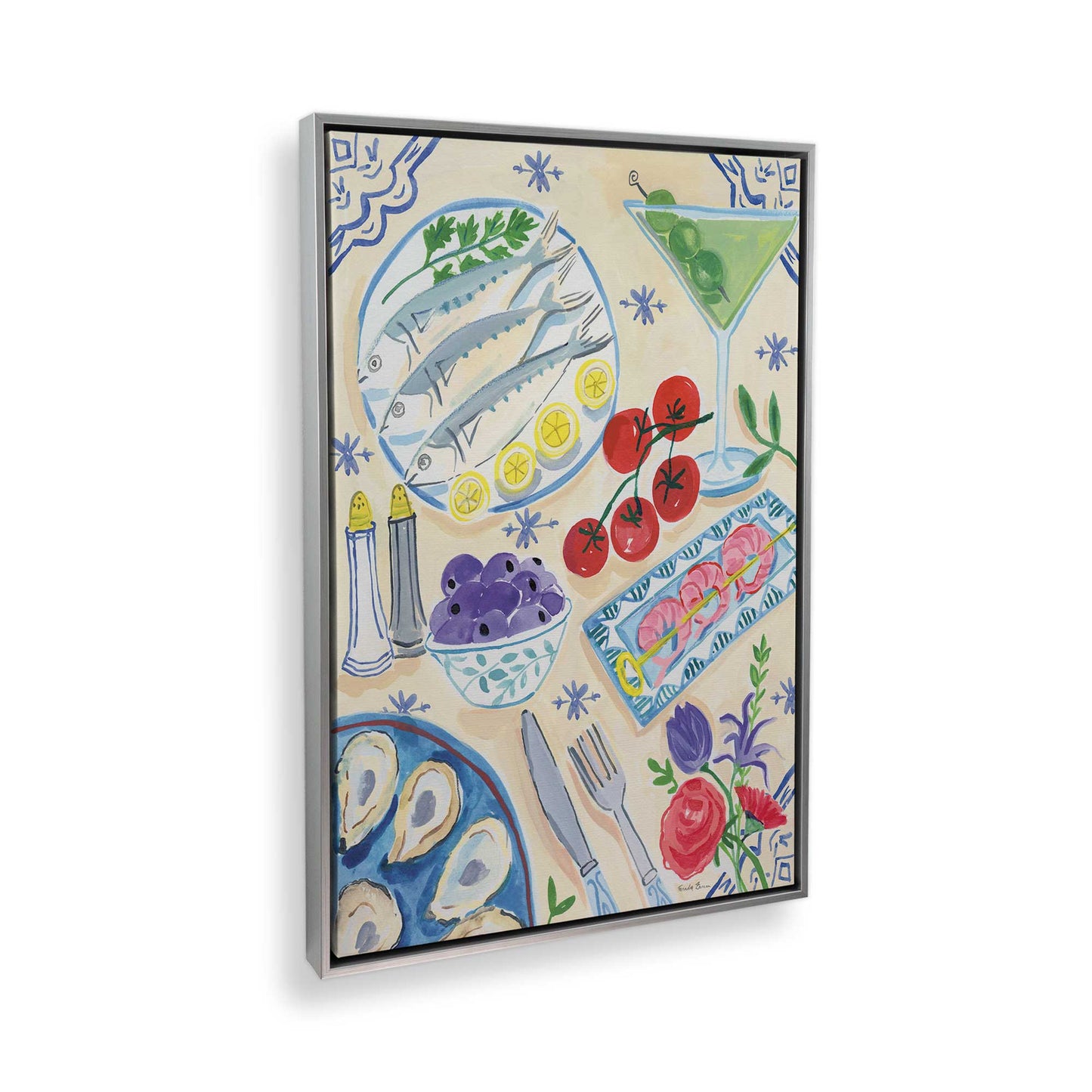 [Color:Polished Chrome], Picture of the corner of the art