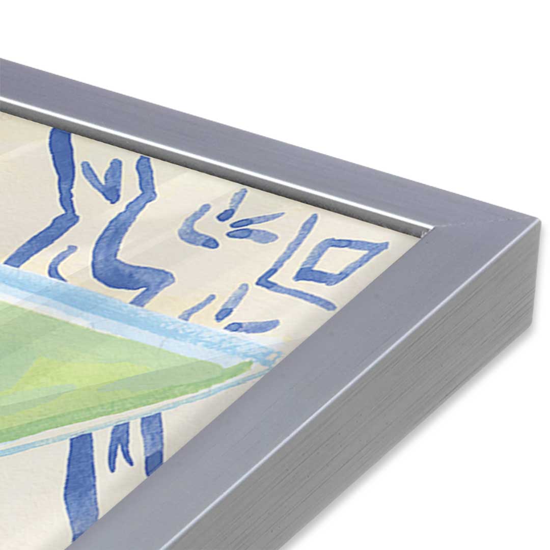 [Color:Polished Chrome], Picture of art in a Polished Chrome frame at an angle