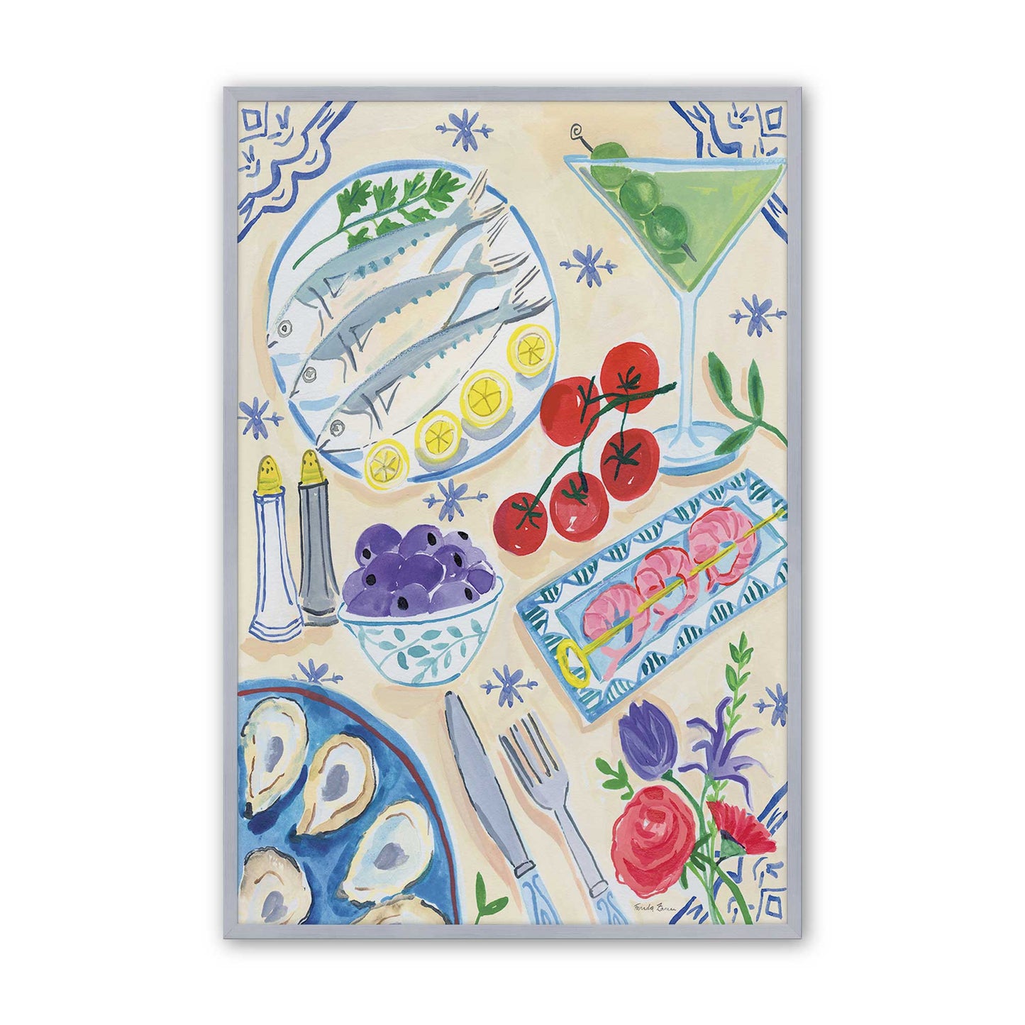 [Color:Polished Chrome], Picture of art in a Polished Chrome frame