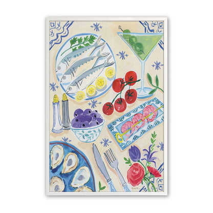 [Color:Opaque White], Picture of art in a Opaque White frame