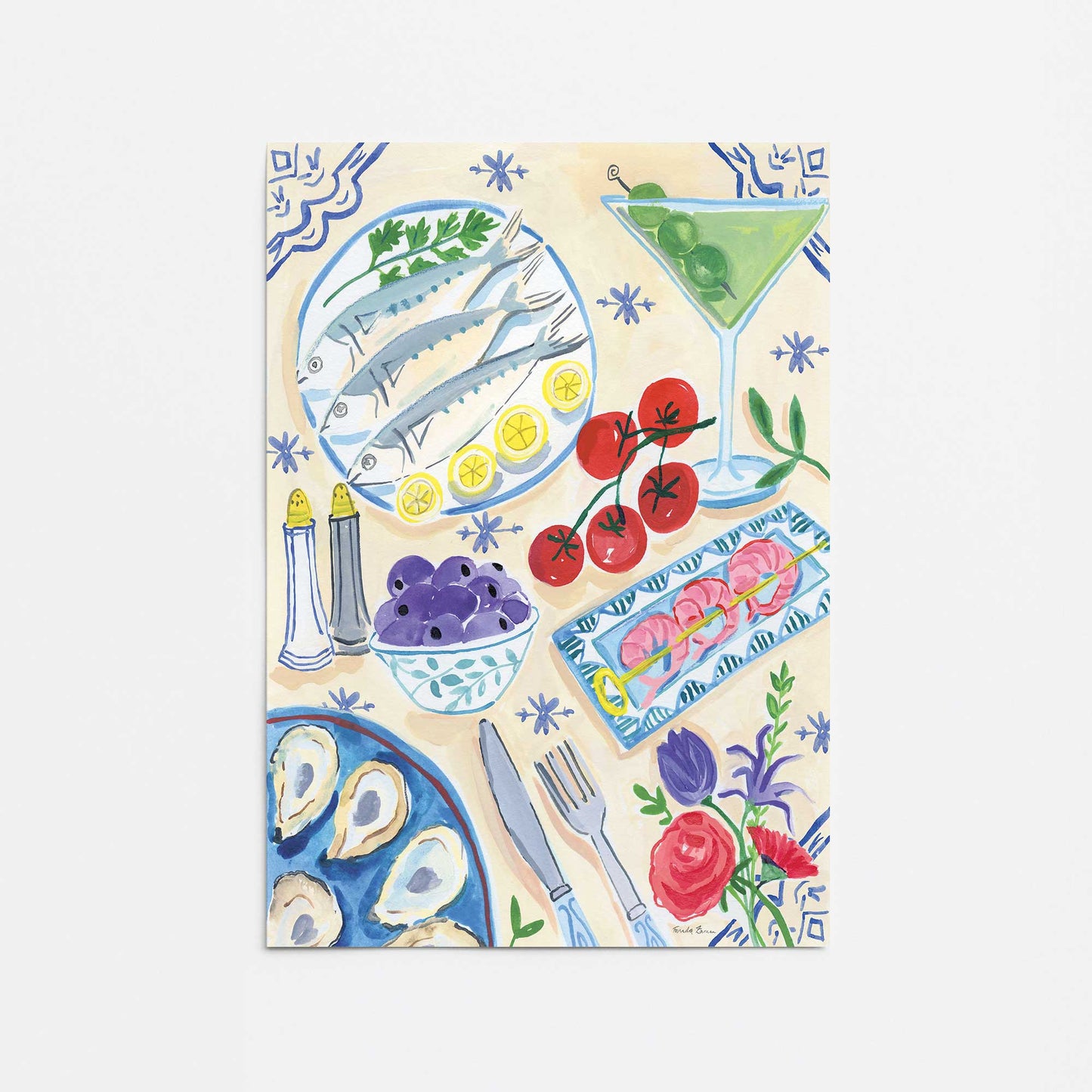 [Color:Rolled Print], Picture of close up of art