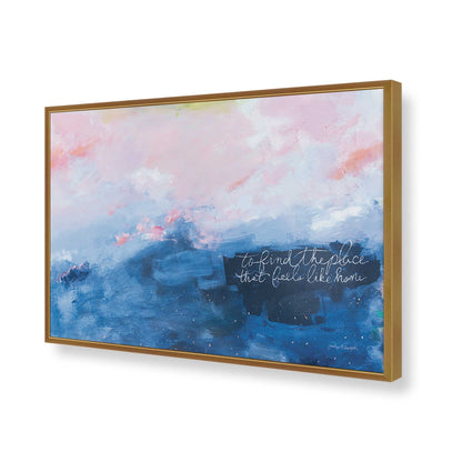 [Color:Polished Gold], Picture of art in a Polished Gold frame of the corner