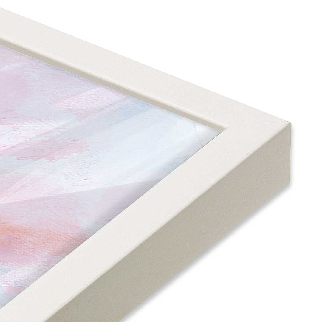 [Color:Opaque White], Picture of art in a Opaque White frame at an angle