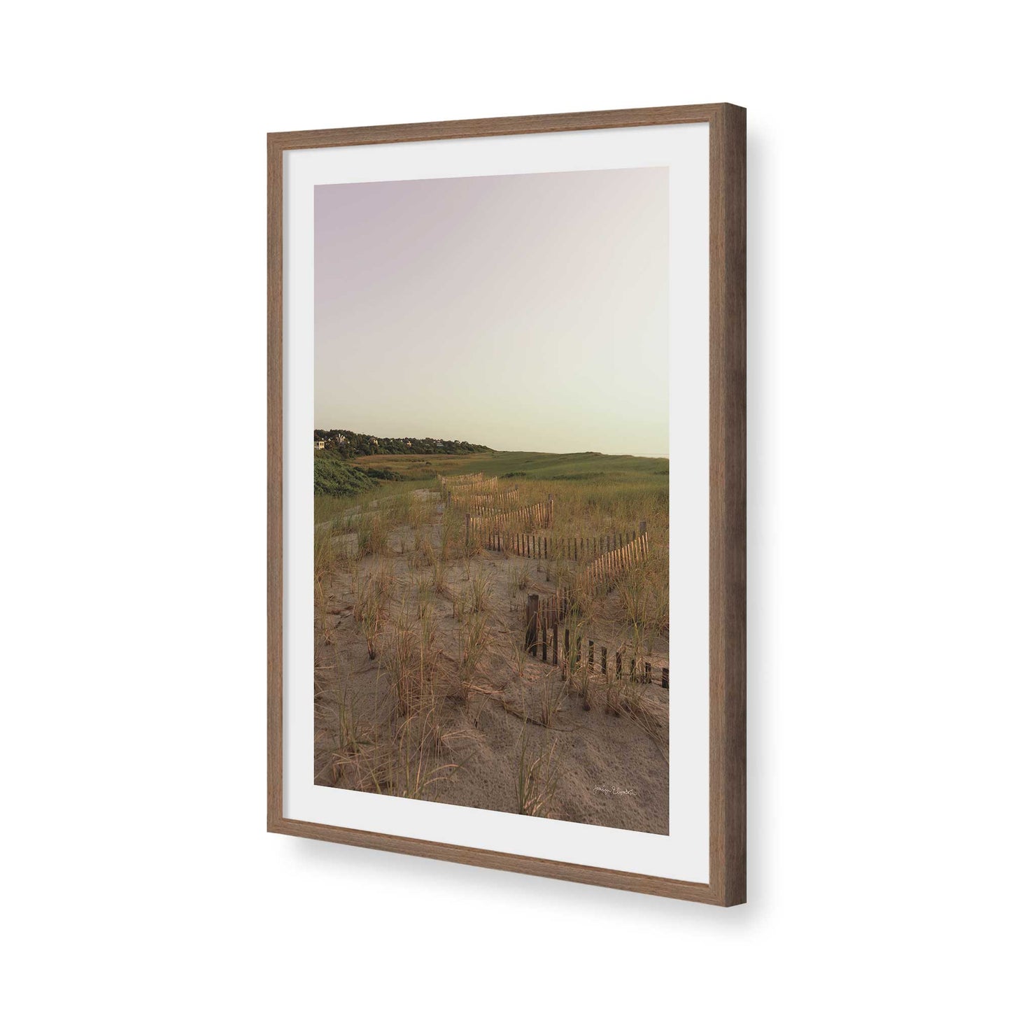[Color:Walnut], Picture of art in a Walnut frame of the corner