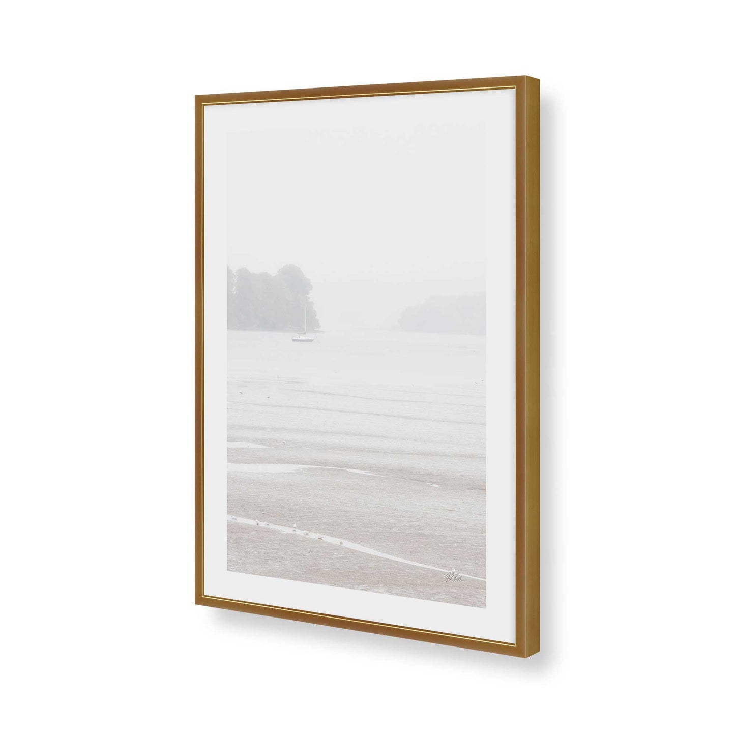 [Color:Polished Gold], Picture of art in a Polished Gold frame of the corner