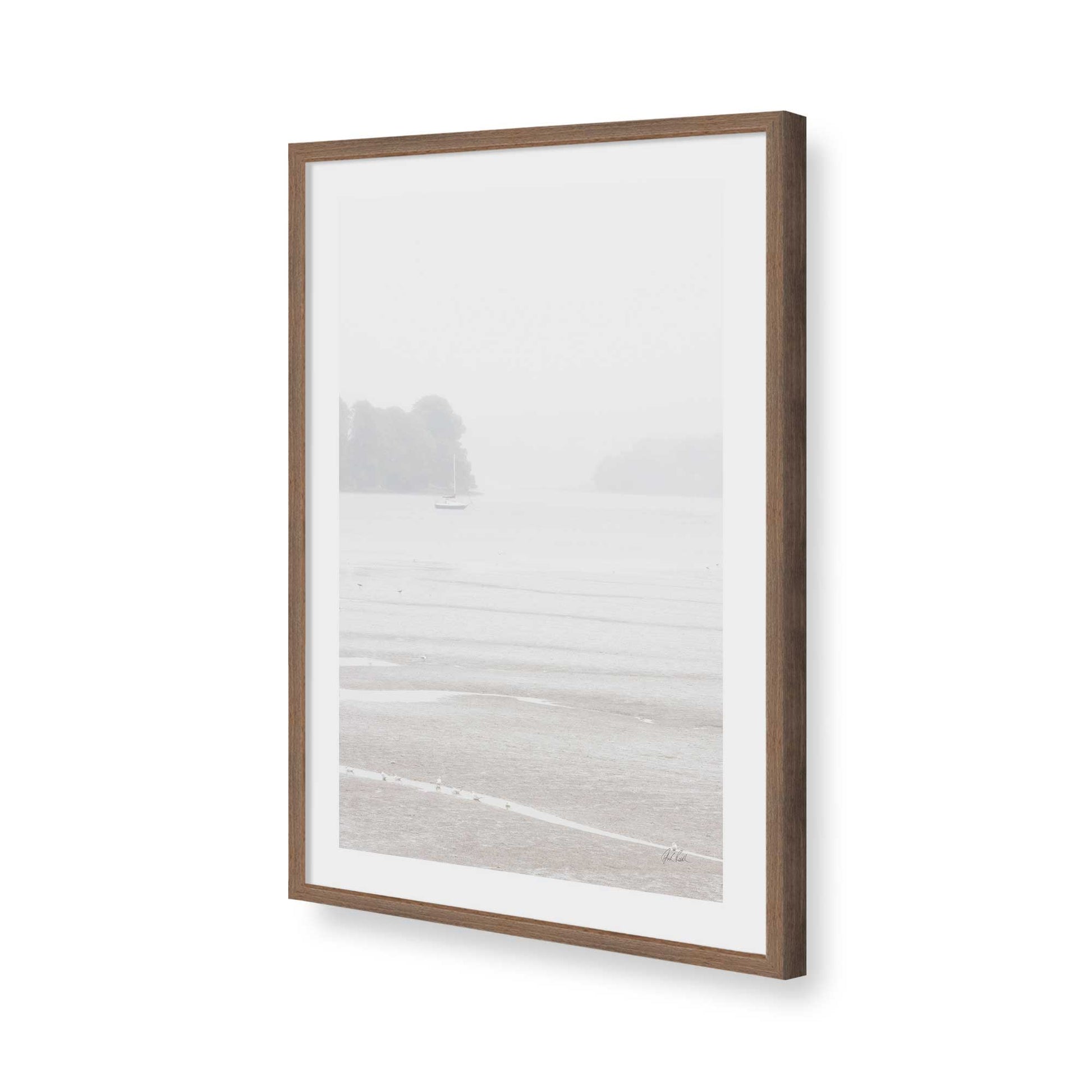[Color:Walnut], Picture of art in a Walnut frame of the corner