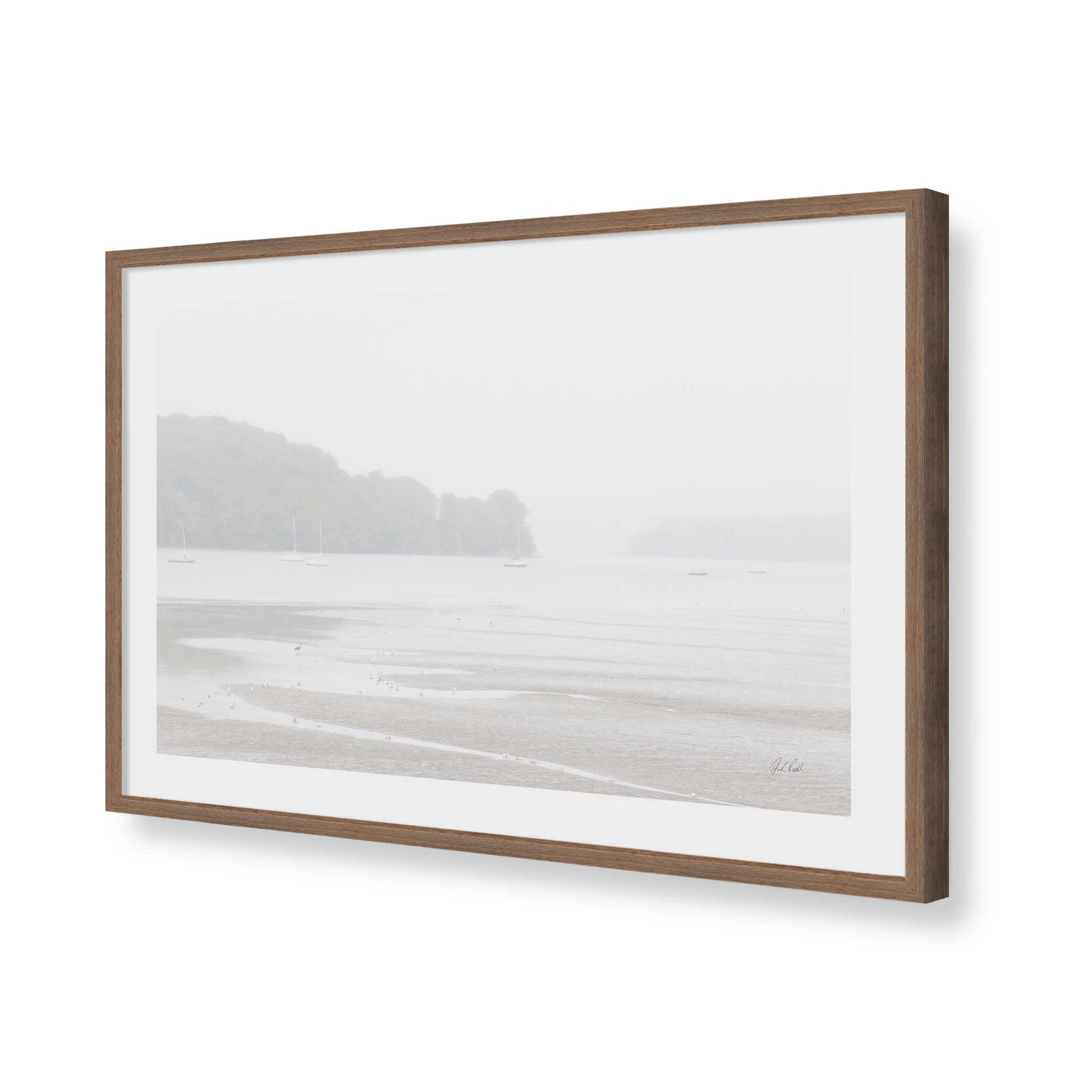[Color:Walnut], Picture of art in a Walnut frame of the corner